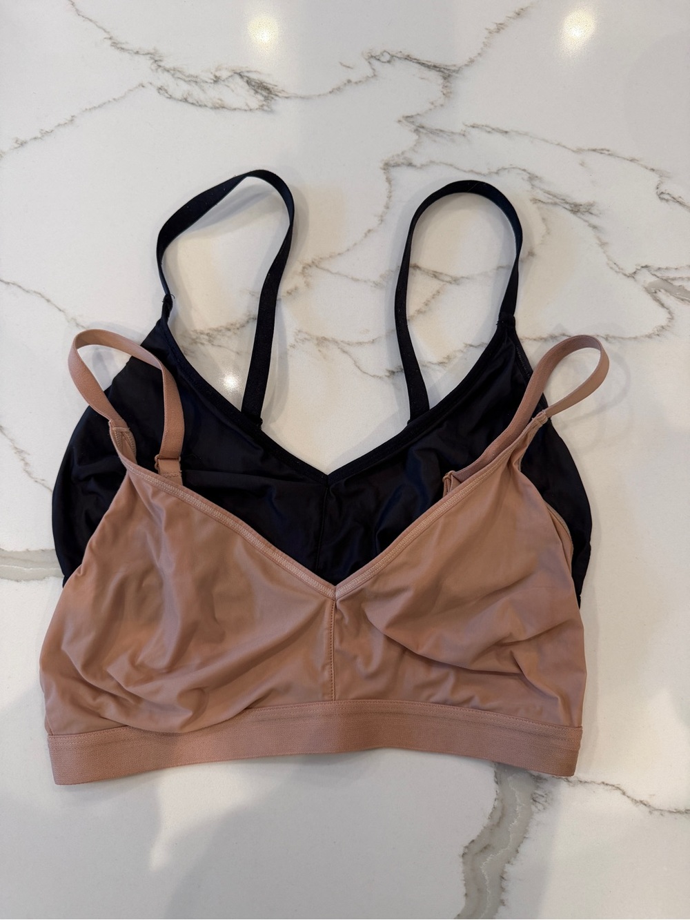 Negative Underwear Silky Non-wire Bra - Black & Buff Size 2